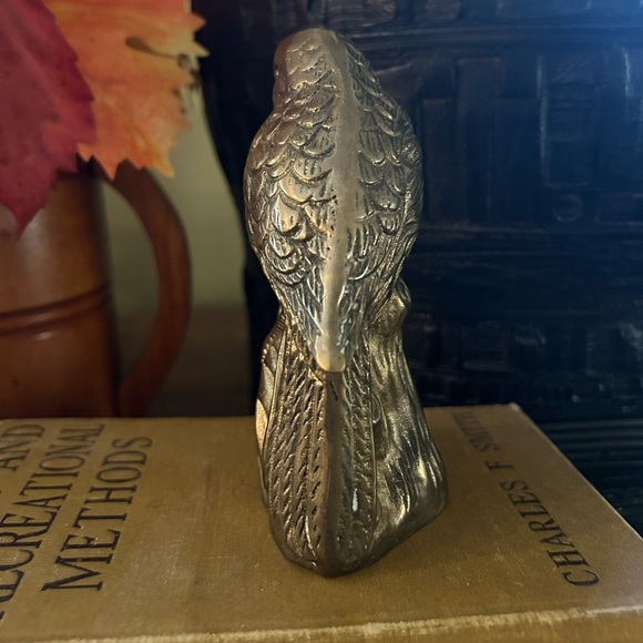 Solid Brass Bird Figurine - Picture 4 of 7